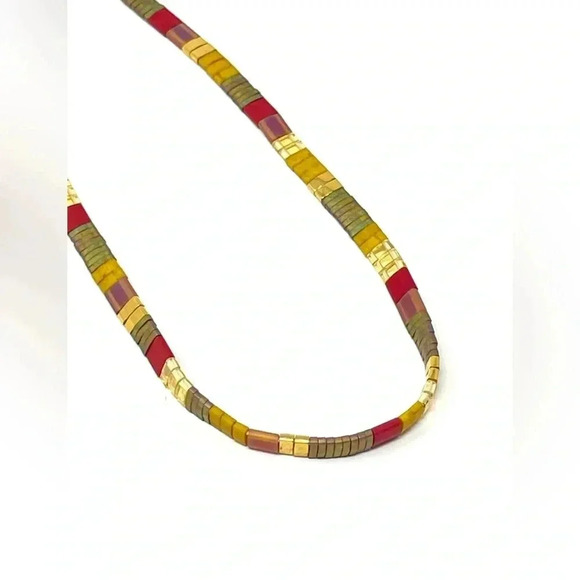 New Free People Bohemian Beaded Necklace - Picture 1 of 3